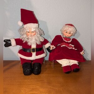 Santa and Mrs. Claus Matrix Vintage